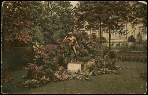 Ansichtskarte Kaßberg-Chemnitz Jägerin - Kassberg Auffahrt 1936