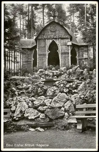 Ansichtskarte Bad Elster Kreuz-Kapelle 1937