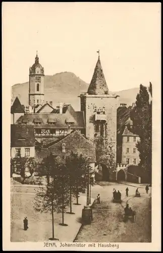 Ansichtskarte Jena Johannistor mit Hausberg 1926