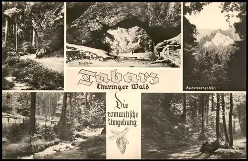 Tabarz/Thüringer Wald Thüringer Wald Mehrbild-AK mit Umland-Ansichten 1958