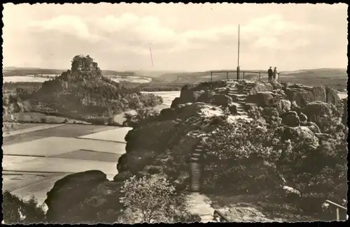 Schöna-Reinhardtsdorf-Schöna Kaiserkrone u. Zirkelstein Sächsische Schweiz 1967