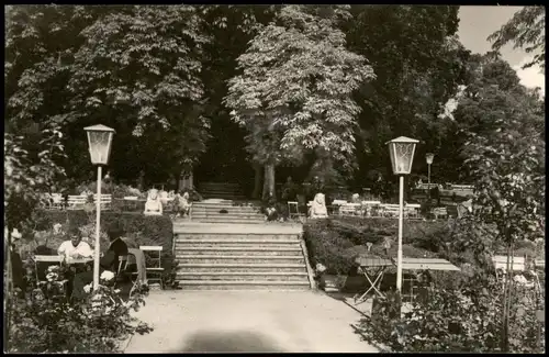 Ansichtskarte Bad Langensalza Kurgarten mit Klubhaus 1965