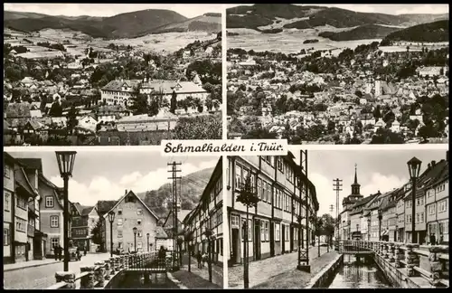 Ansichtskarte Schmalkalden Stadt und Straßen - 4 Bild 1963