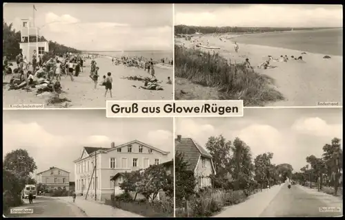 Ansichtskarte Glowe 4 Bild ua Dorfstraße 1965