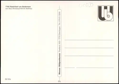 Ansichtskarte Radolfzell am Bodensee Luftbild 1979