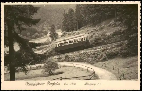 Lichtenhain/Bergbahn-Oberweißbach Oberweißbacher Bergbahn Steigung 1:4 1952