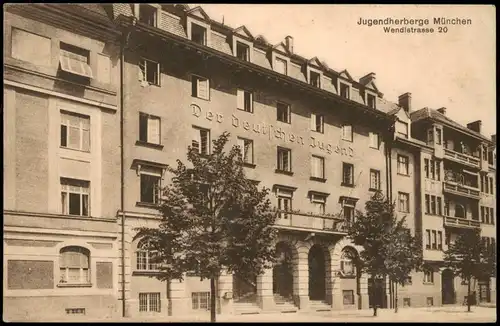 Ansichtskarte München Wendlstrasse 20 - Jugendherberge 1929