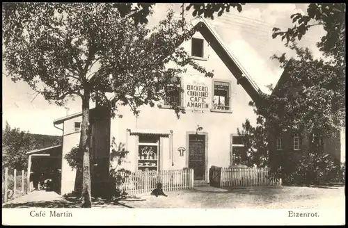 Ansichtskarte Etzenrot-Waldbronn Bäckerei u. Conditorei Martin 1912