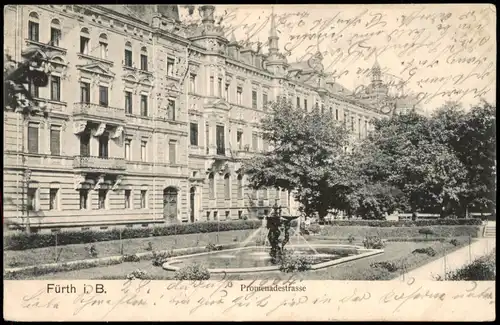 Ansichtskarte Fürth Promenadenstrasse 1904