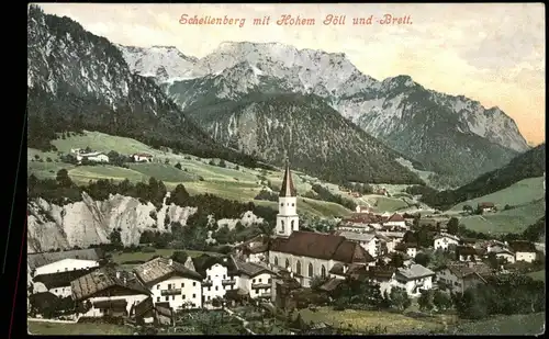 Ansichtskarte Marktschellenberg Schellenberg Markt Stadtpartie 1912