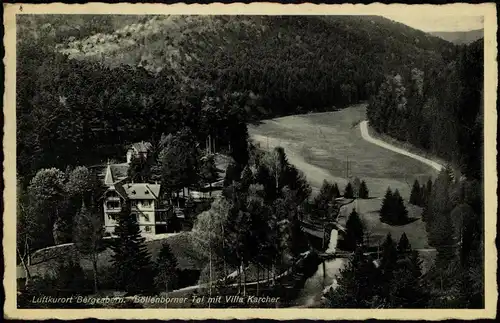 Ansichtskarte Bergzabern Böllenborner Tal mit Villa Karcher 1936