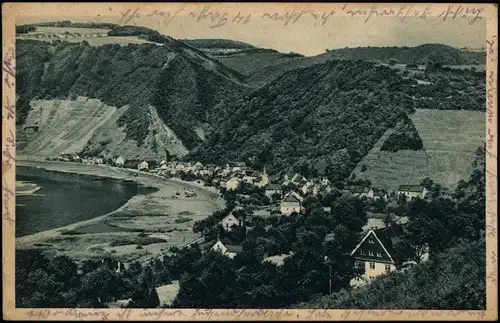 Ansichtskarte Brodenbach Jugendherberge, Stadt 1931  gel. Bahnpoststempel