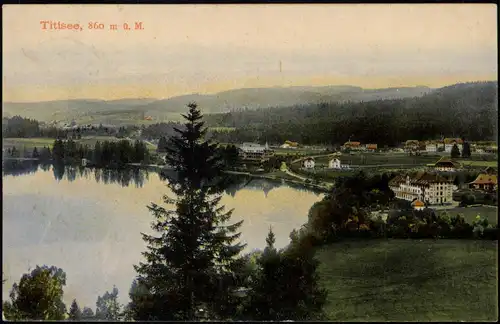 Ansichtskarte Titisee Stadt, Titisee - Stimmungsbild 1907