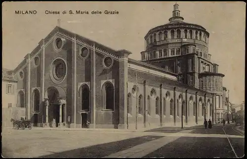 Cartoline Mailand Milano Chiesa di S. Maria delle Grazie 1912
