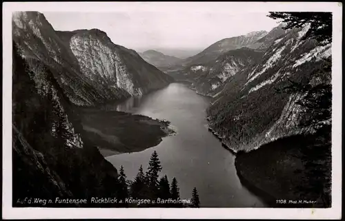 Schönau am Königssee Auf d.Weg n. Funtensee Rückblick u. Bartholoma. 1930