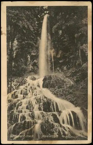 Ansichtskarte Bad Urach Uracher Wasserfall 1917  gel. Feldpost
