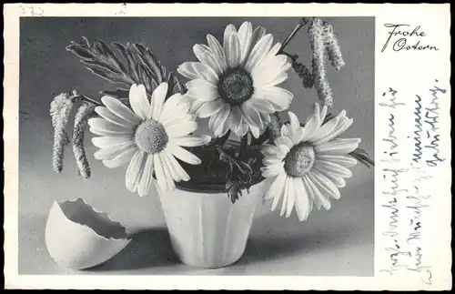 Ansichtskarte  Glückwunsch Ostern / Easter Blumen Bouquet 1941