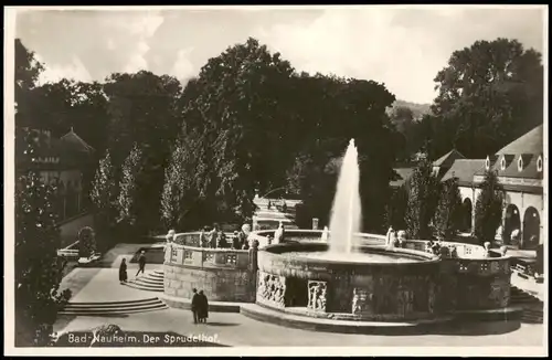 Ansichtskarte Bad Nauheim Der Sprudelhof. 1932