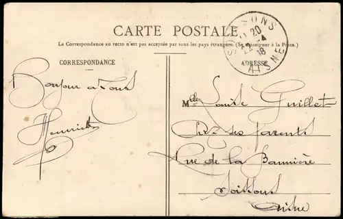 CPA Saint-Germain-en-Laye Le Parterre 1918