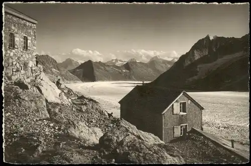 Fiesch Pavillon Cathrein und Concordiahütte Eggishorn-Monte Leone 1937