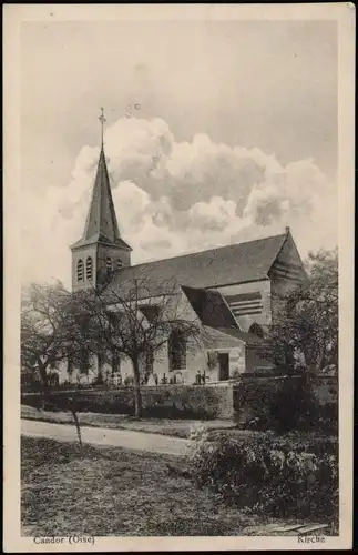 CPA Candor (Oise) Kirche 1915  gel div. Feldpoststempel WK1