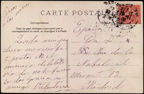 CPA Paris Pont Alexandre, Kutsche 1908