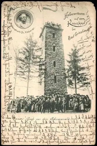 Bad Griesbach im Rottal Habererthurm Kreuzkopf Menschenmenge 1901