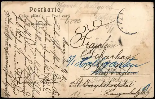 Assmannshausen am Rhein-Rüdesheim (Rhein) Gasthof zur Krone. 1904