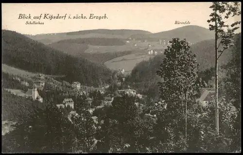 Kipsdorf-Altenberg (Erzgebirge) Totale, Schellerhau, Bärenfels 1930