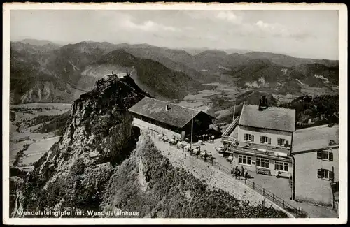 Ansichtskarte Bayrischzell Wendelsteingipfel mit Wendelsteinhaus 1934