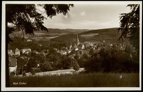 Ansichtskarte Bad Elster Blick auf die Stadt 1929