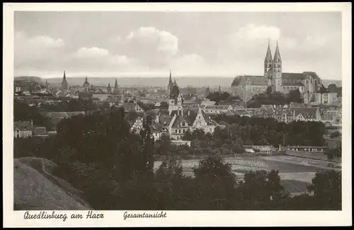 Ansichtskarte Quedlinburg Partie an der Stadt 1928