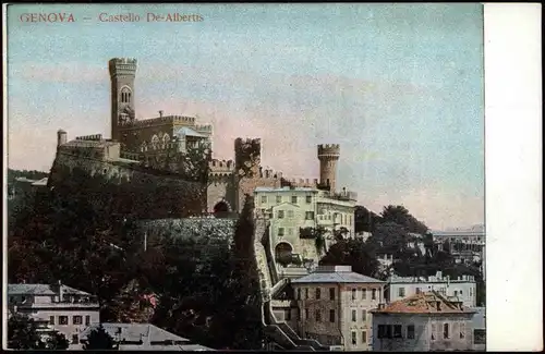Cartoline Genua Genova (Zena) Castello De Albertis 1913