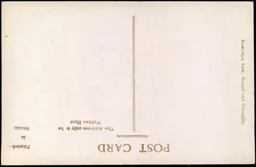 Postcard London Oxford Street, Autos - Bus belebt 1928