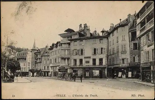 CPA Tulle Entree du Trech 1915