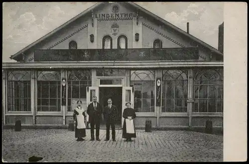 Ansichtskarte Hamburg Restaurant Lindenthal - Belegschaft 1921