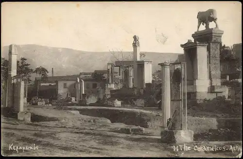 Postcard .Griechenland Κεραμεικός 94 The ceramejcos. Athen 1915