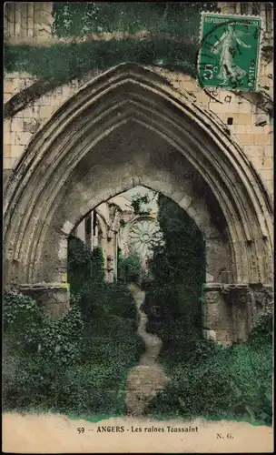 CPA Angers Les ruines Toussaint 1914