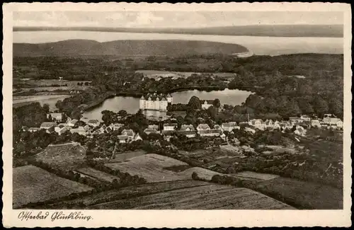 Ansichtskarte Glücksburg (Ostsee) Lyksborg Luftbild 1934