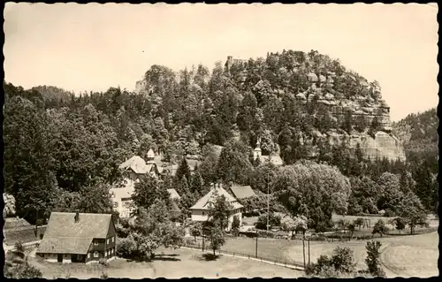 Ansichtskarte Oybin mit Berg Oybin 1958