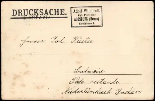 Ansichtskarte Augsburg Augustusbrunnen 1908