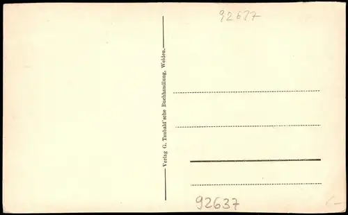 Ansichtskarte Weiden (Oberpfalz) Straßenpartie am Rathaus 1929