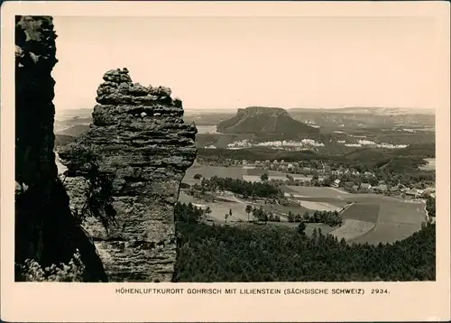 Ansichtskarte Gohrisch (Sächs. Schweiz) Stadt Lilienstein 1958