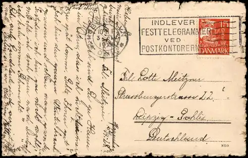 Postcard Kopenhagen København Amalienborg - Federzeichnung 1926
