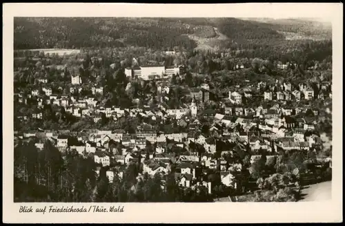Ansichtskarte Friedrichroda Blick auf die Stadt 1955