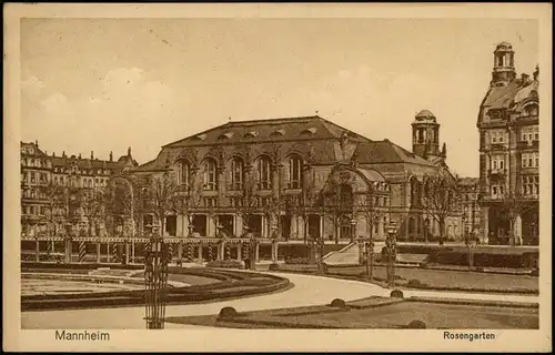 Ansichtskarte Mannheim Rosengarten 1929