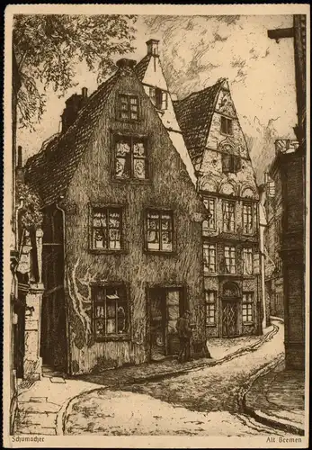 Ansichtskarte Bremen Alt Schumacher Eduscho - Werbe-Ansichtskarte 1939