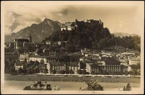 Ansichtskarte Salzburg Blick auf Stadt und Festung 1932