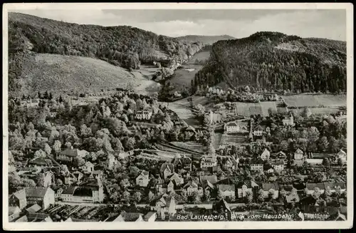 Ansichtskarte Bad Lauterberg im Harz Totale vom Hausberg gesehen 1934
