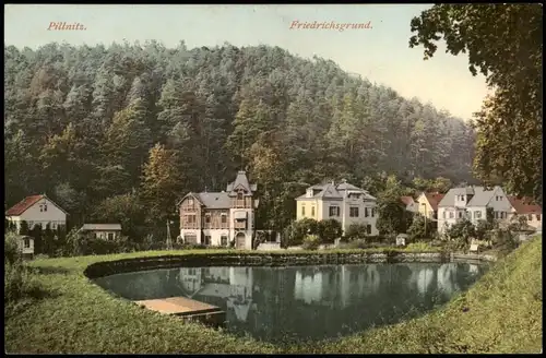 Ansichtskarte Pillnitz Partie im Friedrichsgrund 1912